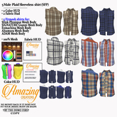 AmAzINg CrEaTiOnS 5 Male Plaid Sleeveless shirt (SFP)