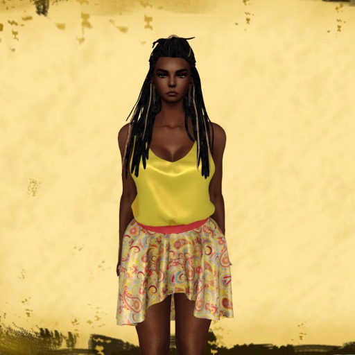 Larissa Yellow Paisley