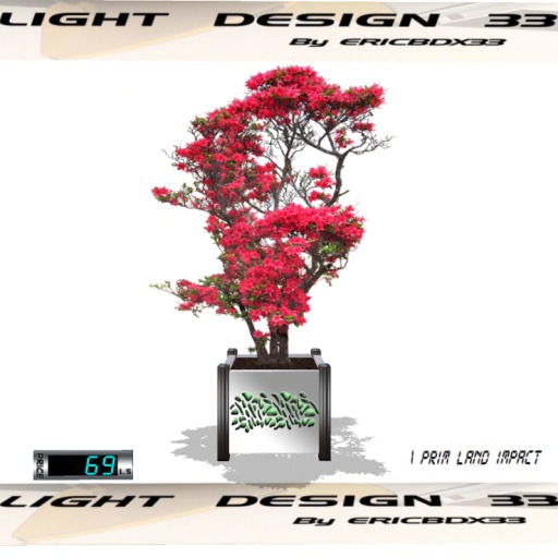 Flowers Plant 2-Modern Planter1 Color change Menu-Mesh- (Boxed)