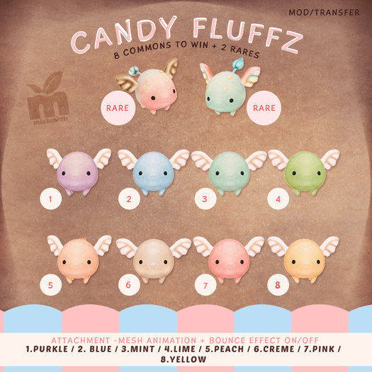 *MishMish* Candy Fluffz - Lime