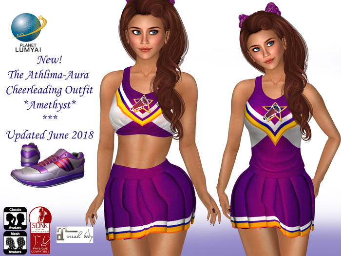 Planet Lumyai - Athlima-Aura Cheerleading Uniform - Amethyst