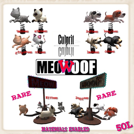 Culprit MeoWoof Kitteez RARE