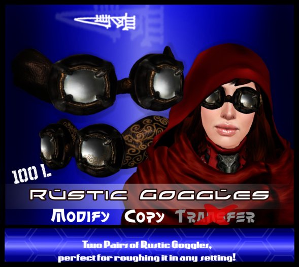 [LH] Rustic Goggles For Steampunk Post-Apoc or Fantasy Roleplay