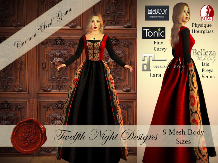 Carmen Red Gown