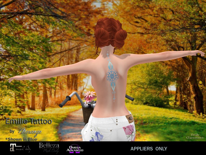 MESANGE - Emilie Tattoo Red BELLEZA