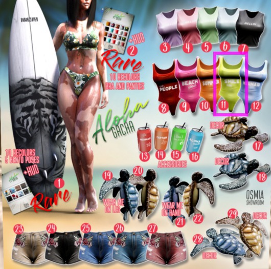 OSMIA - Aloha.Gacha.Body - Red - Maitreya