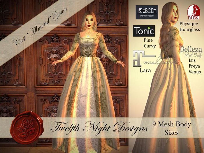 Casi Almond Gown