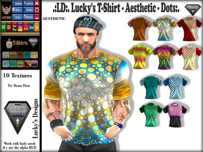 .:LD:. Lucky's T-Shirt - Aesthetic - Dots:.