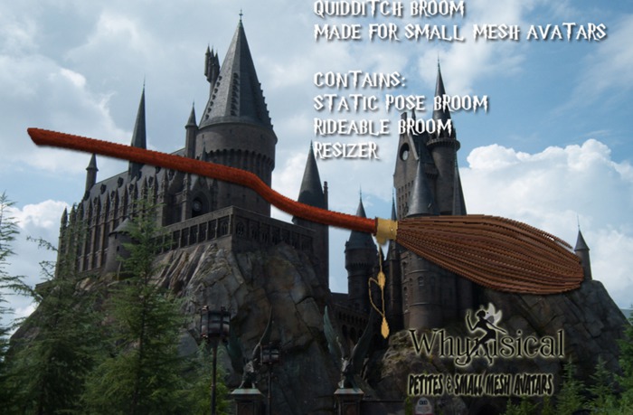 Quidditch Broom Small Mesh avatars