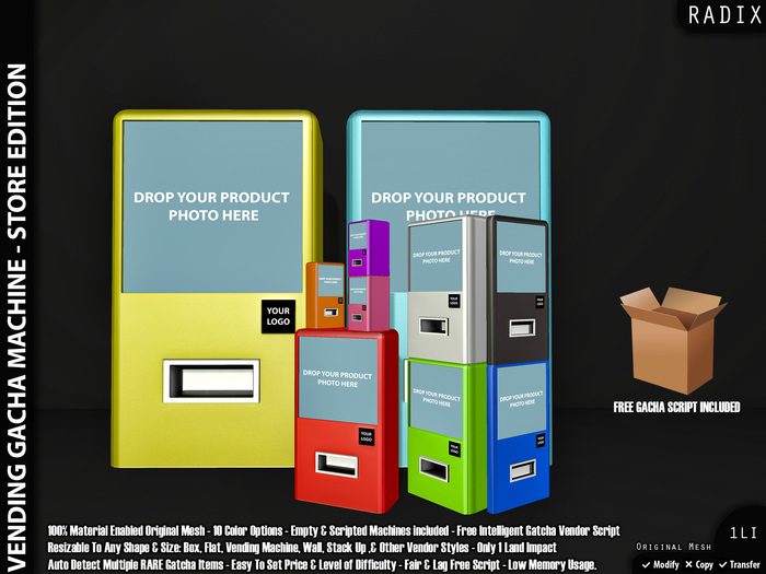 [RADIX] Vending Gacha Machine - Store Edition