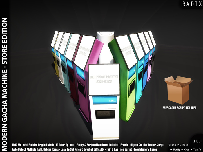 [RADIX] Modern Gacha Machine - Store Edition