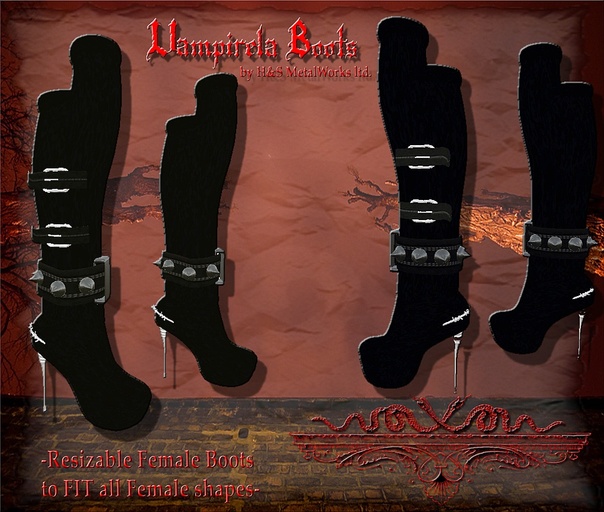 ~Vampirela Boots~ (boxed)