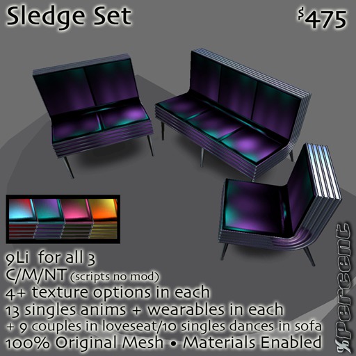 %Sledge FULL SET *MESH* Delivery Box