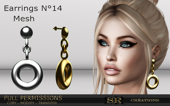 Earrings n 14 Full Permissions Box