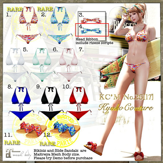 4.KC*M No.26[17]HeadRibbon(FlowerBlue)