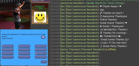 Second Life Marketplace - Thankyou gesture Hud - white text with sound