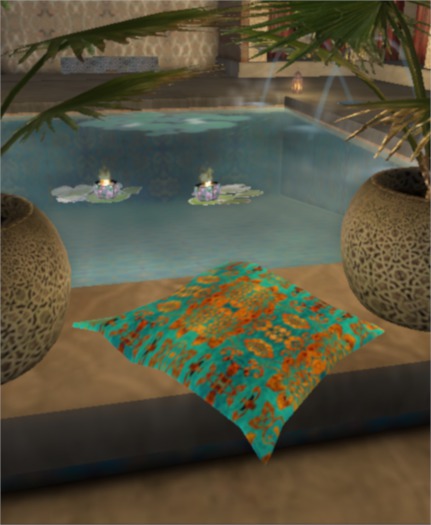 BizaarLilly Shipping Crate ~ Multi Pose Cushion ~ Aqua&G Dreame