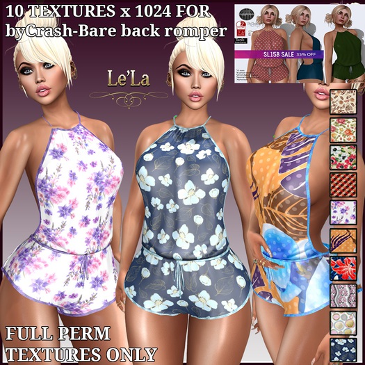 byCrash-Bare back romper Texture Pack 2