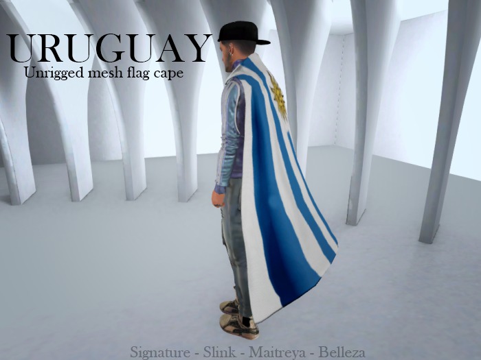URUGUAY flag cape BOX