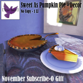 [ free bird ] Sweet as Pumpkin Pie Decor