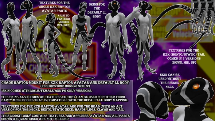 *C.C* Chaos Raptor White ModKit for KZK Raptor