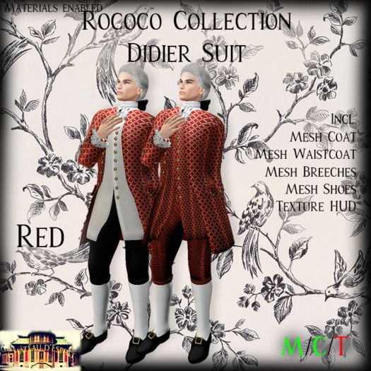 ~CdE~ Rococo Didier RED Mesh Suit