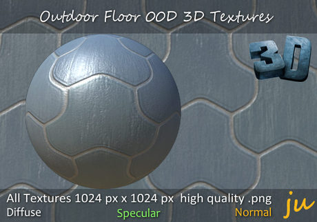 Second Life Marketplace - JU Outdoor Floor 00D 3D Textures Full Perm