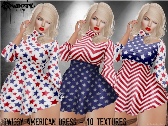 { An@rchy Ink } American Patriot Twiggy Dress - wear