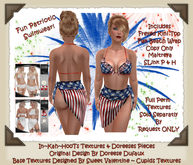 4th OF JULY INDEPENDENCE DAY BEACH TOP & PANERO SWIMWEAR