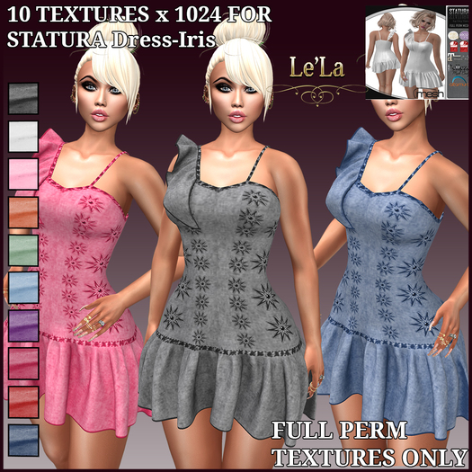 STATURA Dress-Iris- Texture Pack 1