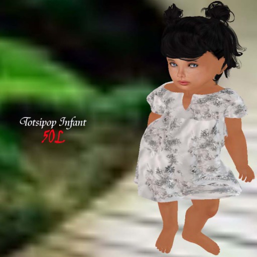 white dress totsipop infant