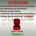 Attention''' very important!!! please absolutely read this!!!