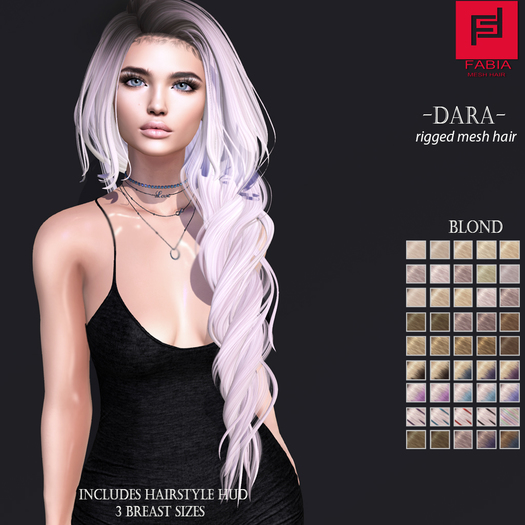 -FABIA- Mesh Hair   < Dara> Blond