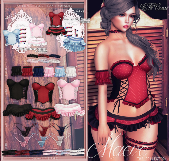 {le fil casse} Maeve Ruffle Corset RARE + Hourglass LOOTBOX