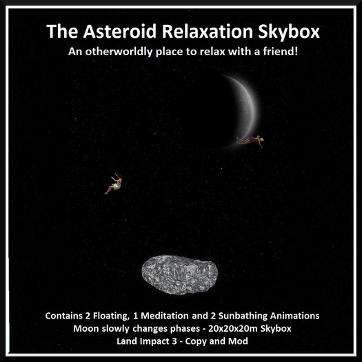 The Asteroid Relaxation Skybox - Boxed