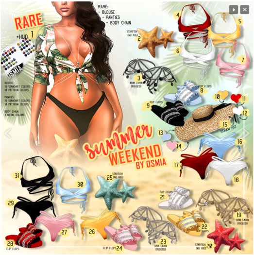 OSMIA - Summer.Weekend.Gacha - Maitreya - FlipFlops - Yellow