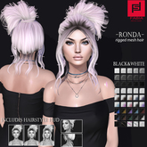 -FABIA- Mesh Hair   < Ronda> Black&White