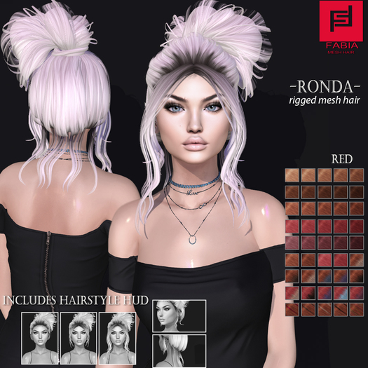 -FABIA- Mesh Hair   < Ronda> Red