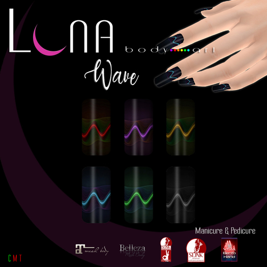.::LUNA::. Body Art - Wave - Nails