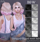 {Limerence} July hair-B&W