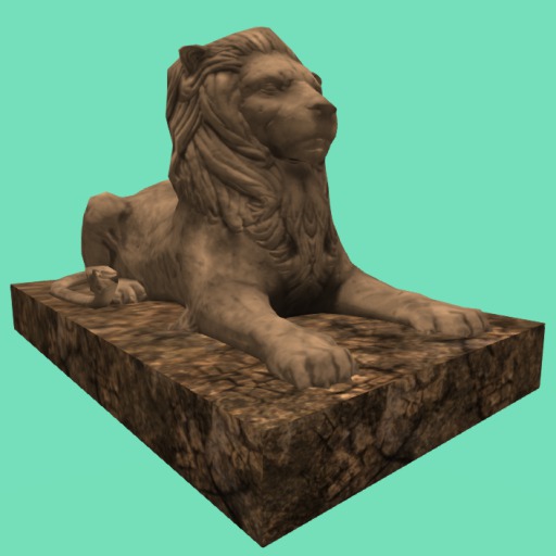 Lion Laying Sculpture (2 Li), Bagged