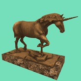 Unicorn Sculpture, 1 li, Bagged