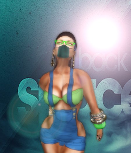 [N.O.L] iCheeks Overrall (blu/Green)