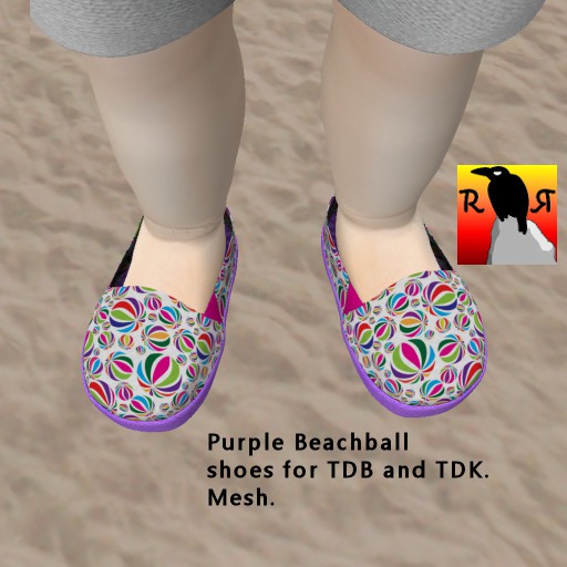 RR Purple Beachball Shoes