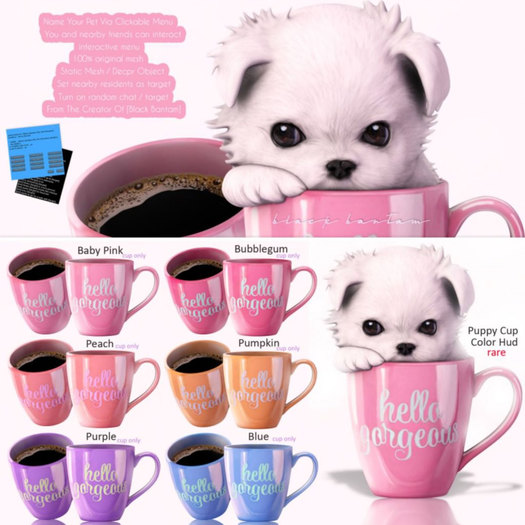 *[Black Bantam] Hello Gorgeous Mug Only Purple