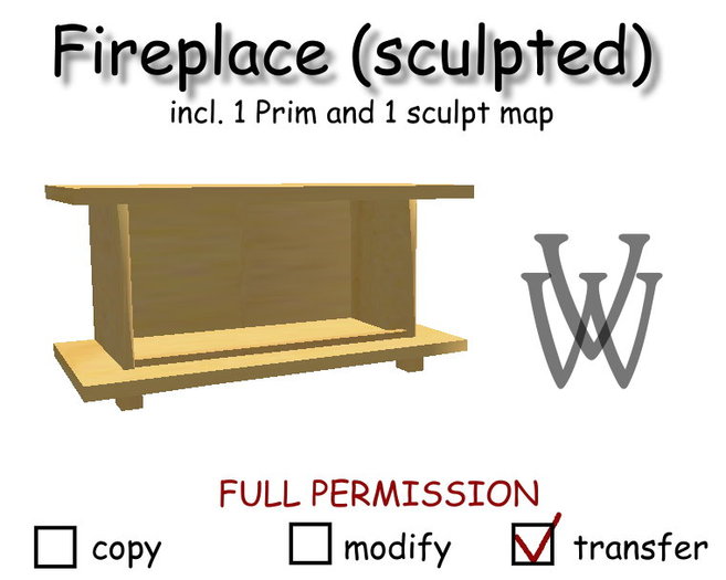sculpted fireplace
