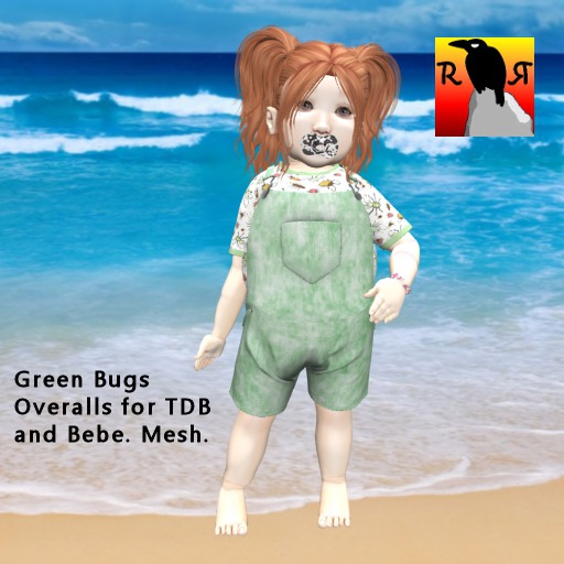 RR Green Bugs Overalls