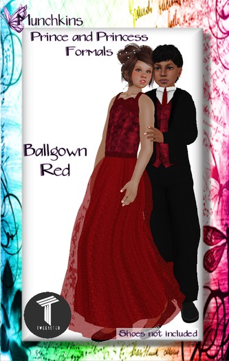 {M} Princess Gown [Red] [Unpacker HUD]