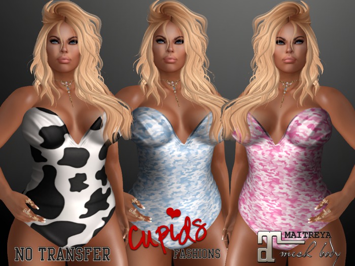 *CF* One Piece Swimsuit Maitreya w/40 pattern HUD