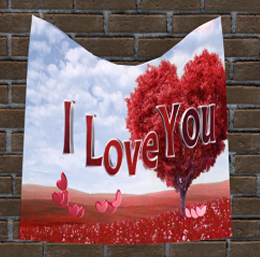 I Love you Tapestry